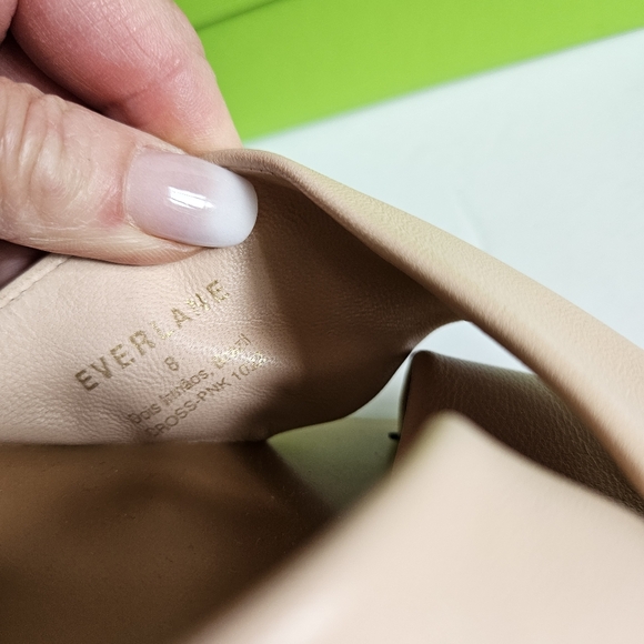 Everlane Baby pink leather slides, size 8 - Picture 7 of 7